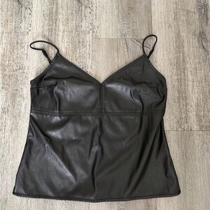 Abercrombie & Fitch Leather tank top